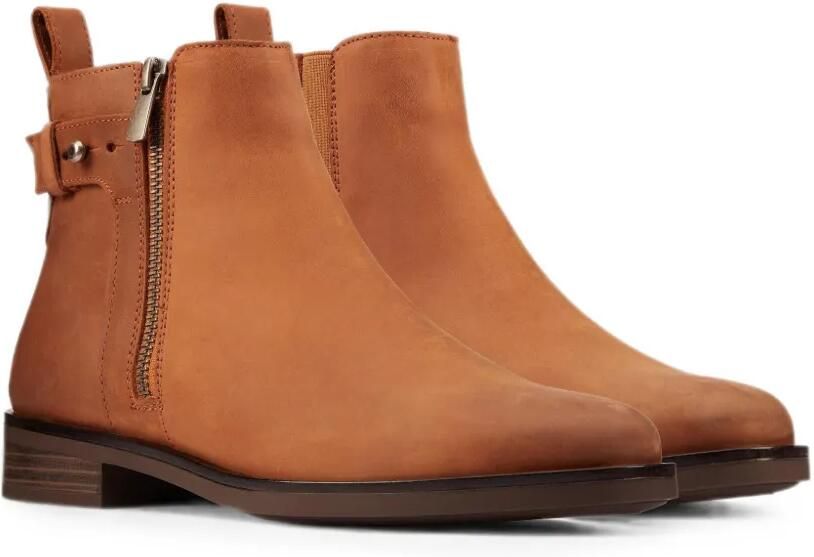 Clarks Originals Memi Lo enkellaarzen met gespdetail Bruin - Foto 2