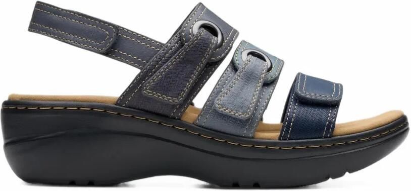 Clarks Originals Merliah2 Bali sandalen met klittenband Blauw
