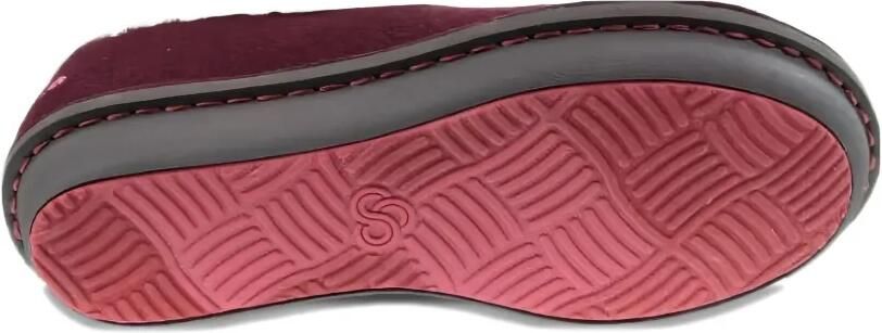 Clarks Originals Milano slippers met imitatiebont Paars