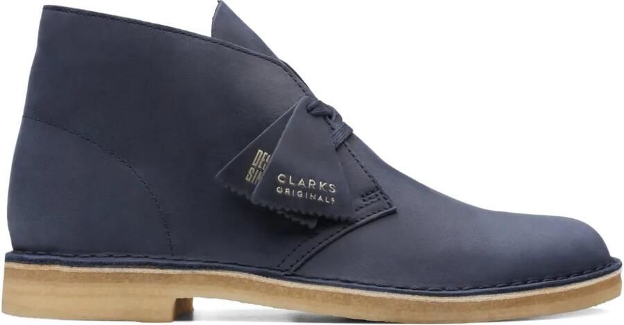 Clarks Originals "Navy" leren desert boots Blauw