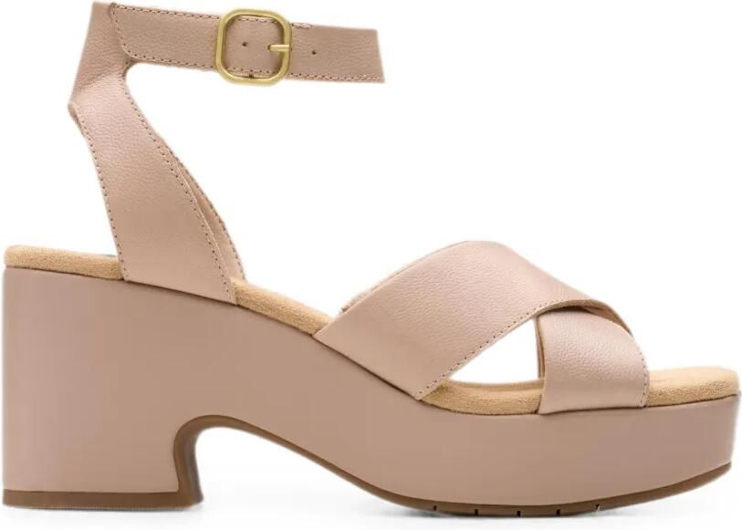 Clarks Originals Nerisa Pearl sandalen met gekruist detail Beige