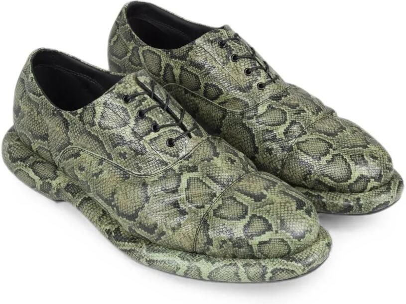 Clarks Originals Oxford schoenen met slangen-effect Groen - Foto 2