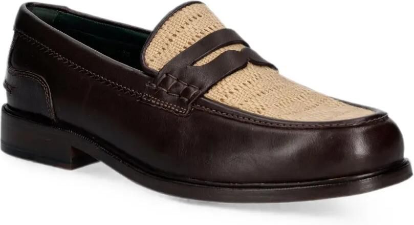 Clarks Originals Penny loafers met geweven vlak Bruin - Foto 2