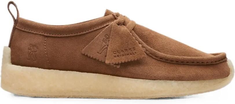 Clarks Originals Rossendale suède derby veterschoenen Bruin