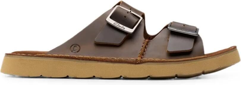 Clarks Originals Solsbury Strap leren sandalen Bruin