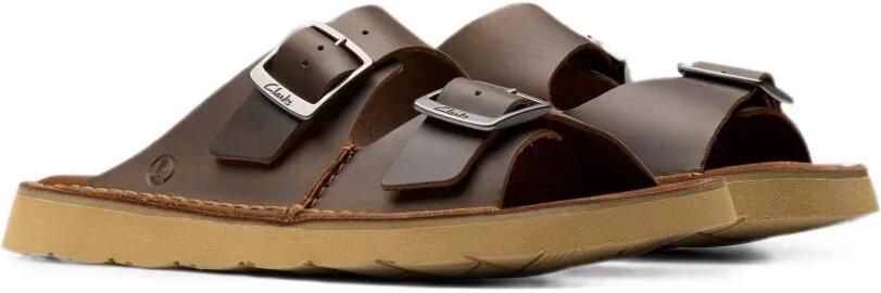 Clarks Originals Solsbury Strap leren sandalen Bruin - Foto 2