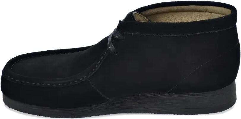 Clarks Originals Stinson Hi suède veterschoenen Zwart