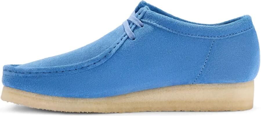 Clarks Originals Suède derby schoenen Blauw
