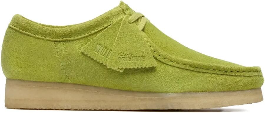 Clarks Originals Suède derby schoenen Groen