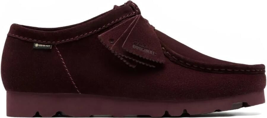 Clarks Originals Suède derby veterschoenen Paars