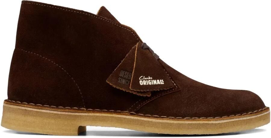 Clarks Originals Suède veterschoenen Bruin