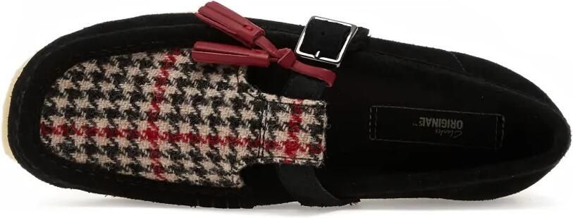 Clarks Originals T-Bar Wallabee sneakers met pied-de-poule print Zwart - Foto 4