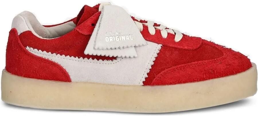 Clarks Originals Tor 80 suède sneakers met vlakken Rood