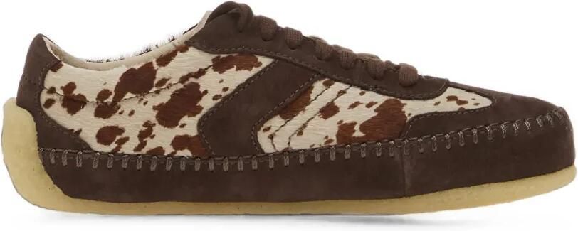 Clarks Originals Tor Low sneakers met dierenprint Bruin