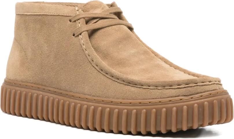 Clarks Originals Torhill Hi leren veterlaarzen Beige - Foto 4