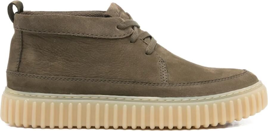 Clarks Originals Torhill leren veterlaarzen Bruin