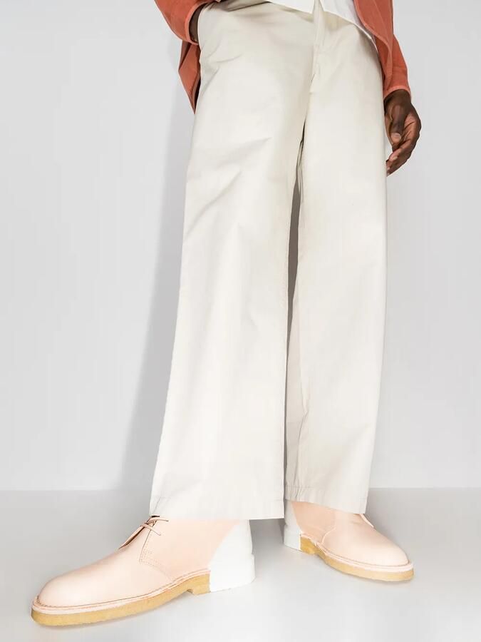 Clarks Originals Tweekleurige desert laarzen Beige - Foto 4