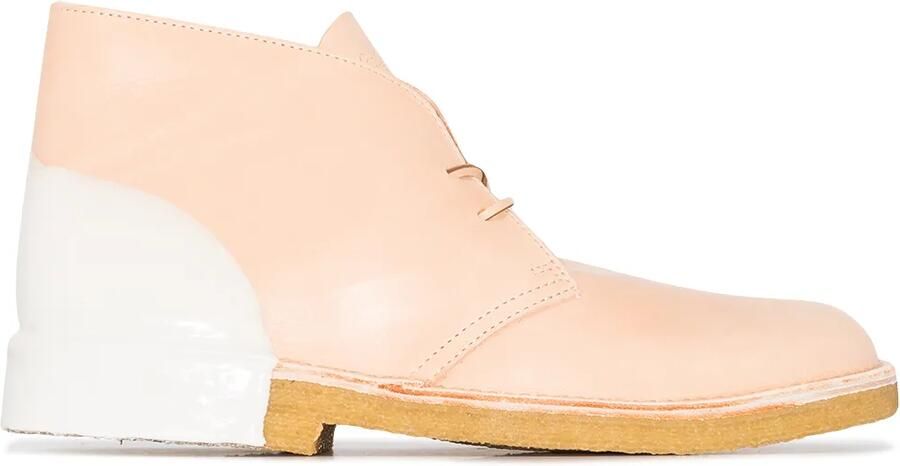 Clarks Originals Tweekleurige desert laarzen Beige