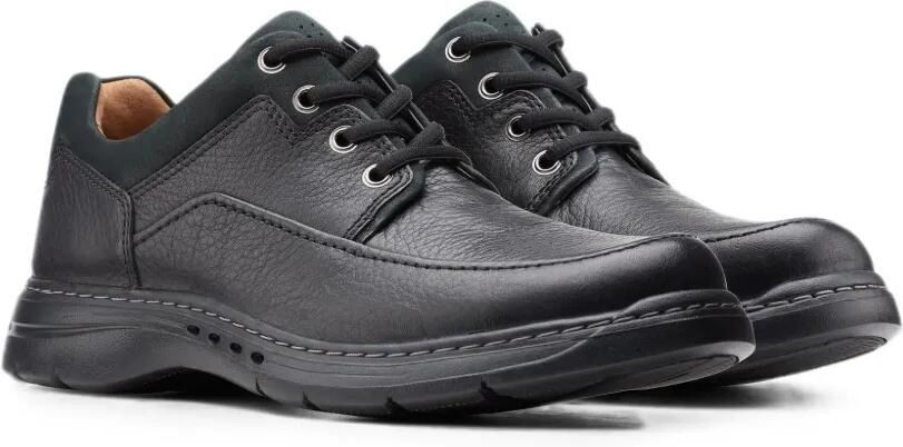 Clarks Originals Un Brawley Lace schoenen van bewerkt leer Zwart - Foto 2