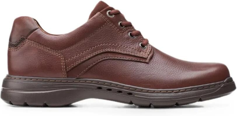 Clarks Originals Un Brawley Pace leren schoenen Bruin