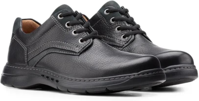 Clarks Originals Un Brawley Pace schoenen van bewerkt leer Zwart - Foto 2