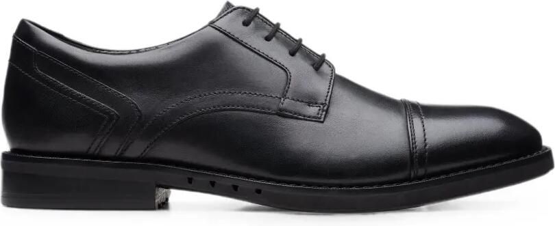 Clarks Originals Un Hugh Cap leren derby schoenen Zwart
