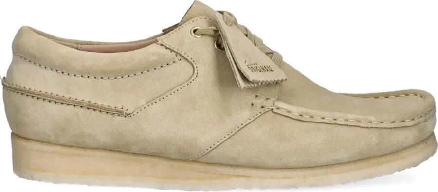 Clarks Originals Veterschoenen met mesh stiksels Beige