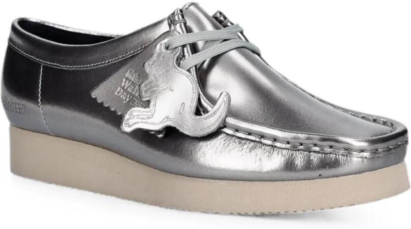 Clarks Originals Wallabee 2604 lakleren mocassins Zilver - Foto 3