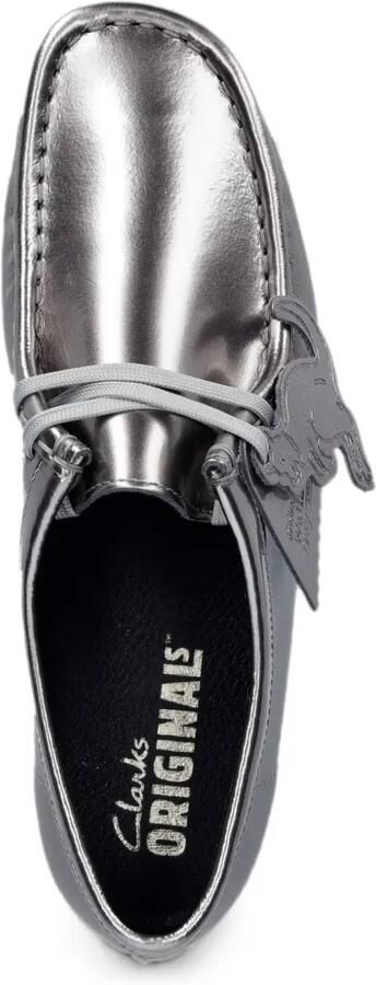 Clarks Originals Wallabee 2604 lakleren mocassins Zilver - Foto 4
