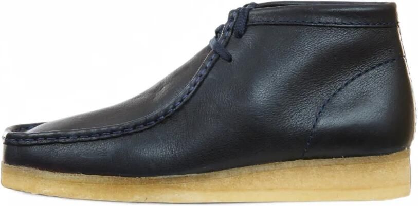 Clarks Originals Wallabee calf leather boots Blauw