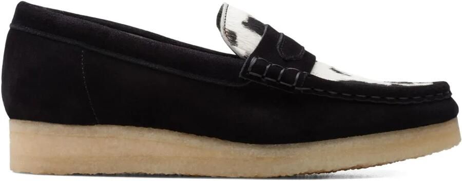 Clarks Originals Wallabee "Cow Print Hairon" loafers Zwart