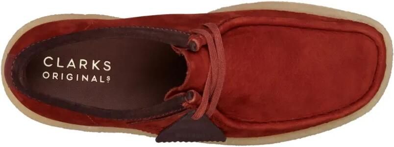 Clarks Originals Wallabee Cup "BURGUNDY NUBUCK" desert laarzen Rood