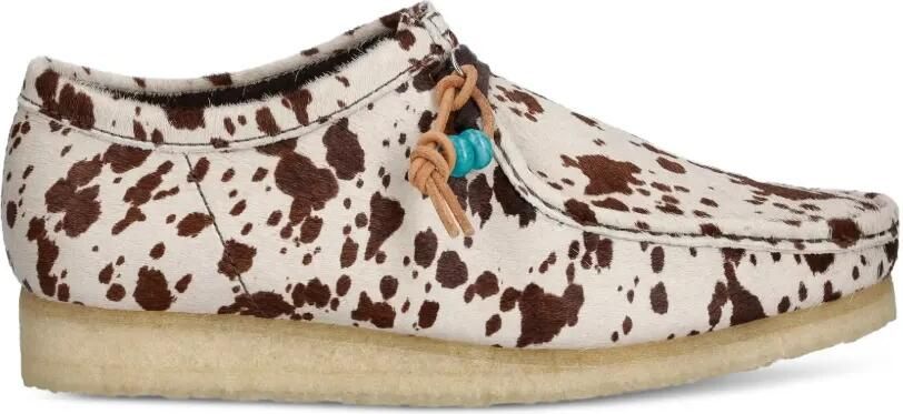 Clarks Originals Wallabee derby schoenen met koeienprint Wit