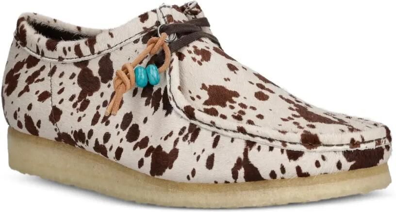 Clarks Originals Wallabee derby schoenen met koeienprint Wit - Foto 4