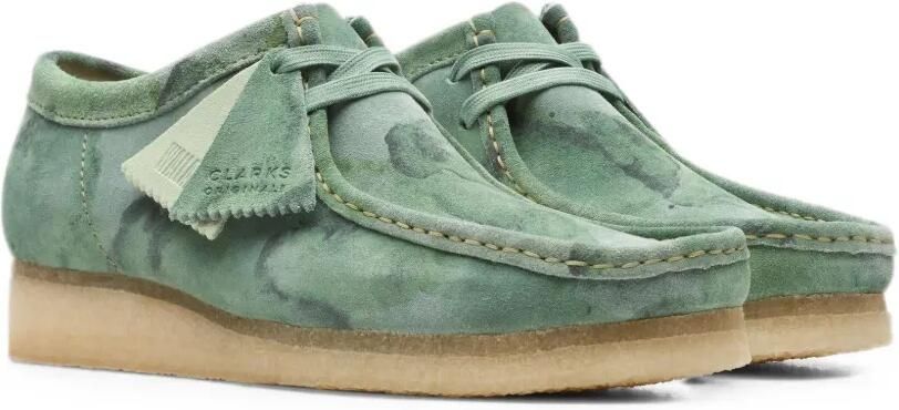 Clarks Originals Wallabee desert boots met camouflageprint Groen - Foto 2
