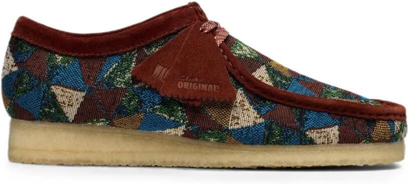 Clarks Originals Wallabee desert boots met geometrisch patroon Bruin
