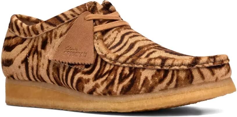 Clarks Originals Wallabee desert boots met tijgerprint Bruin - Foto 4