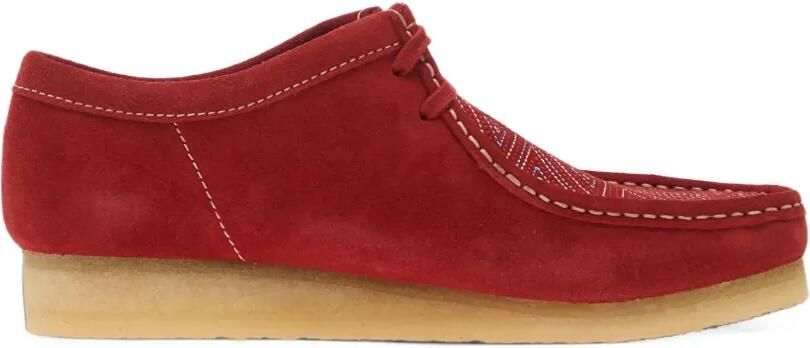 Clarks Originals Wallabee embroidered loafers Rood