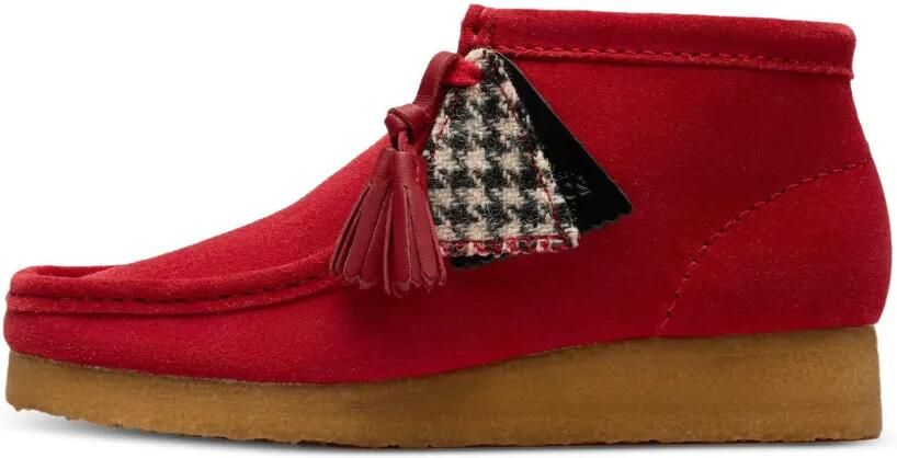 Clarks Originals Wallabee enkellaarzen met kwastje Rood