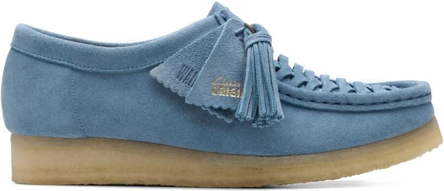 Clarks Originals Wallabee geweven derby schoenen Blauw