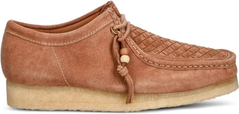 Clarks Originals Wallabee geweven loafers Bruin