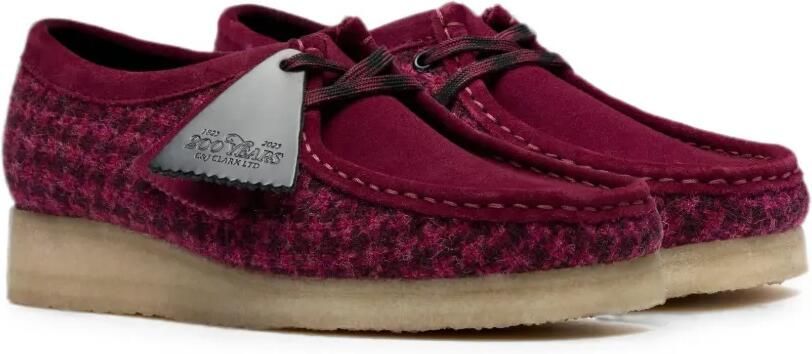 Clarks Originals Wallabee Harris tweed derby schoenen Paars - Foto 2
