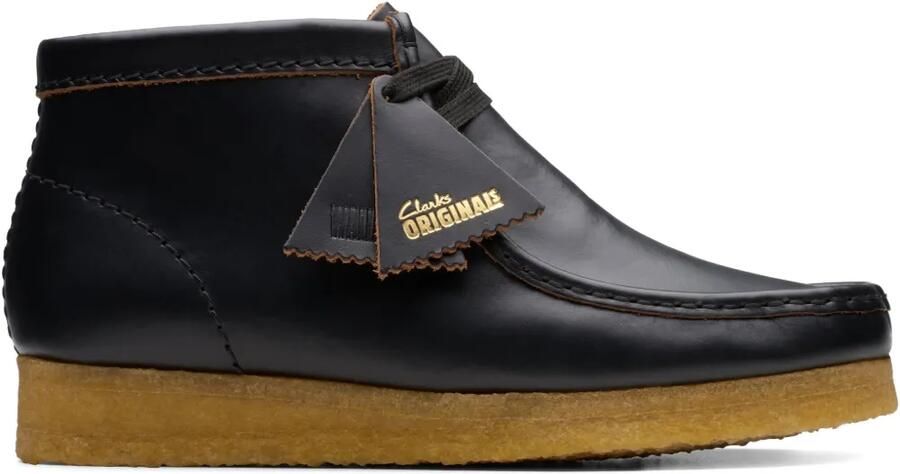 Clarks Originals Wallabee leren laarzen Zwart