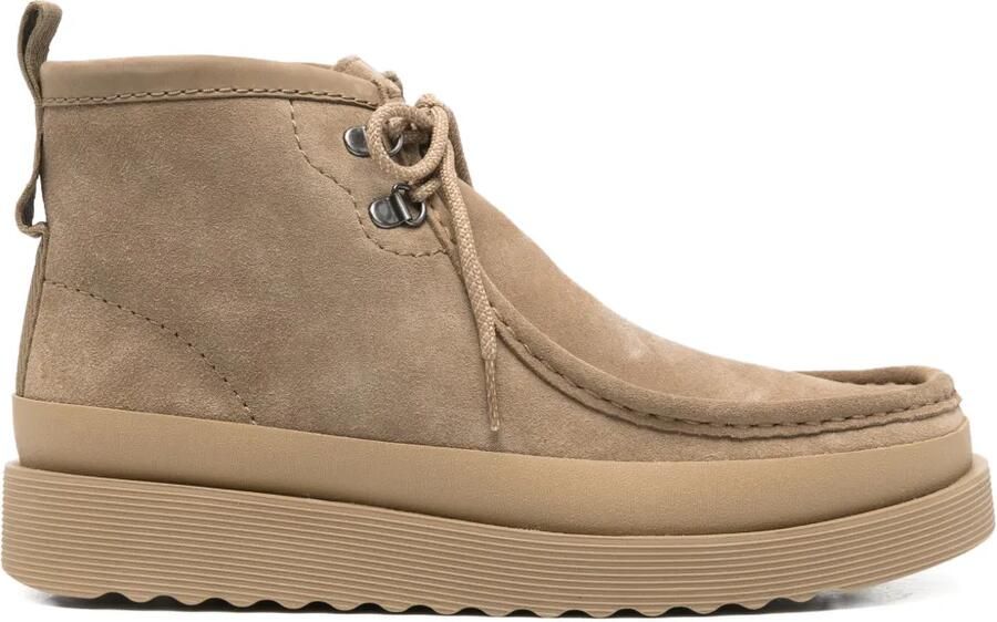 Clarks Originals Wallabee leren veterlaarzen Beige