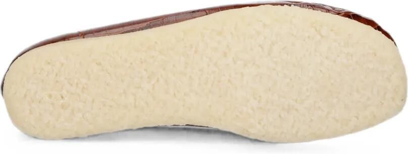Clarks Originals Wallabee loafers met krokodillen-reliëf Bruin - Foto 5
