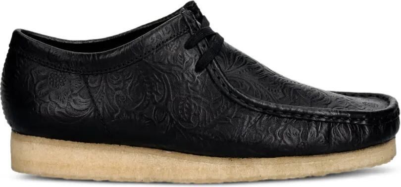 Clarks Originals Wallabee loafers met reliëf Zwart