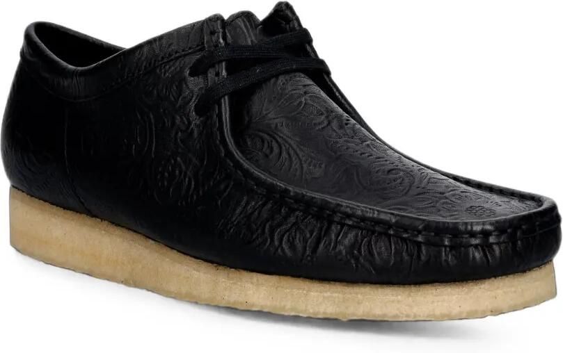 Clarks Originals Wallabee loafers met reliëf Zwart - Foto 3