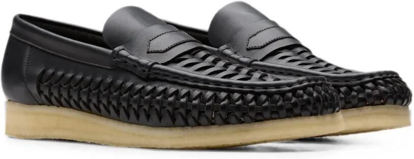 Clarks Originals Wallabee Penny Weave leren loafers Zwart - Foto 2