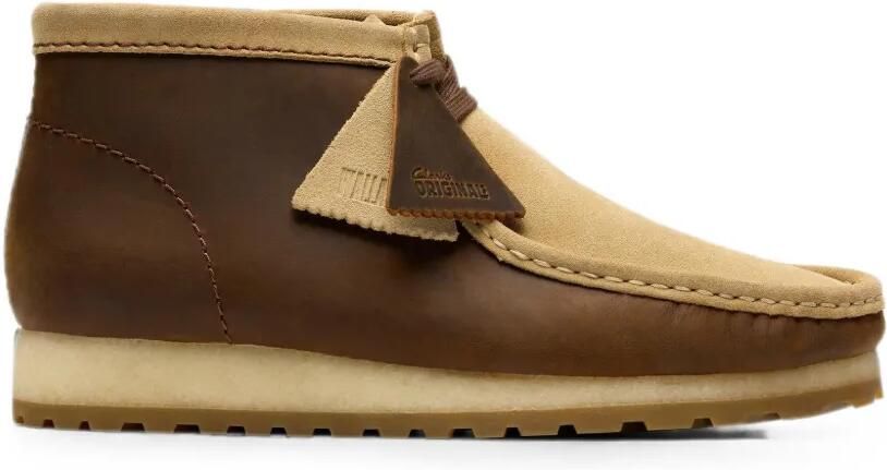 Clarks Originals Wallabee RB leren desert boots Bruin