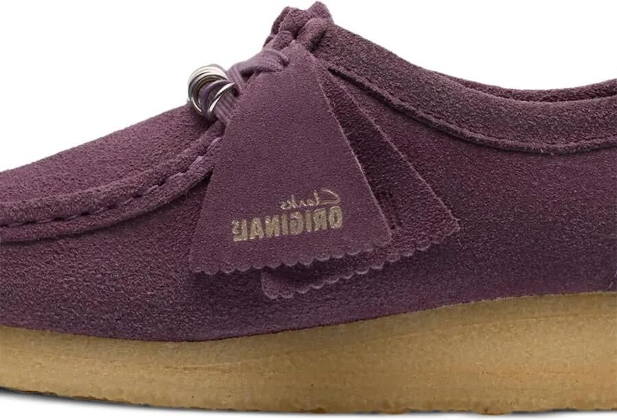 Clarks Originals Wallabee suède bootschoenen Paars